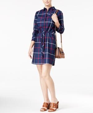 Tommy Hilfiger Plaid Shirtdress