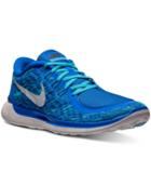 Nike Men's Free 5.0 Print Running Sneakers From Finish Line