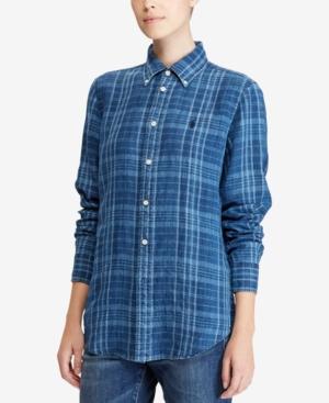 Polo Ralph Lauren Classic-fit Plaid Linen Shirt