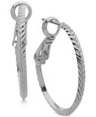 Anne Klein Diamond-cut Hoop Earrings