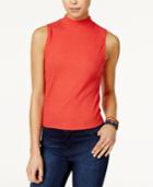 Shift Juniors' Ribbed Mock-neck Tank Top, Only At Macy's