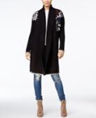 Guess Long Embroidered Cardigan