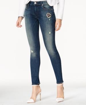 True Religion Halle Ripped Dusty Haze Wash Skinny Jeans