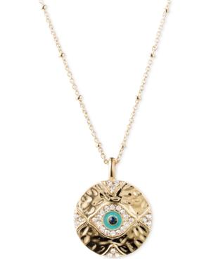 Lonna & Lilly Gold-tone Evil Eye Pendant Necklace