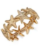 Charter Club Gold-tone Starfish Stretch Bracelet, Created For Macy's