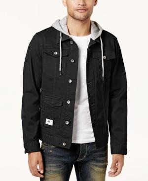 Lrg Men's Rc Hooded Denim Jacket