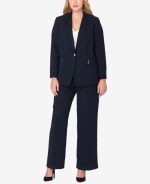 Tahari Asl Plus Size Turnlock Pantsuit