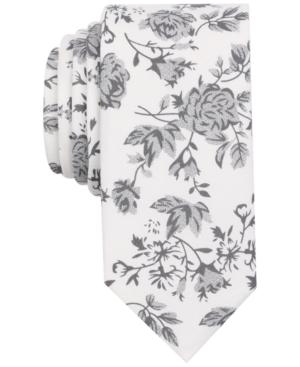 Bar Iii Men's Mystic Rose Print Skinny Tie, Only At Macy's