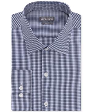 Kenneth Cole Reaction Men's Slim-fit Performance Check Dress Shirt
