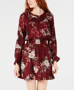 American Rag Juniors' Floral Print Peasant Dress, Created For Macy's