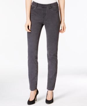 Charter Club Pull-on Skinny Jeans, Grey Wash