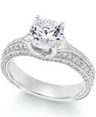 Certified Diamond Engagement Ring In 18k White Gold (2-1/3 Ct. T.w.)
