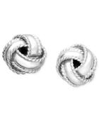 Giani Bernini Sterling Silver Earrings, Small Love Knot Stud Earrings