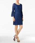 Nine West Bell-sleeve Lace Sheath