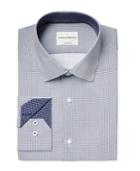 Con. Struct Men's Slim-fit Square-pattern Dress Shirt