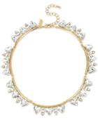 Inc International Concepts Gold-tone Crystal Triangles Collar Necklace, Only At Macy's