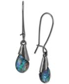 Robert Lee Morris Soho Hematite-tone Abalone-look Drop Earrings