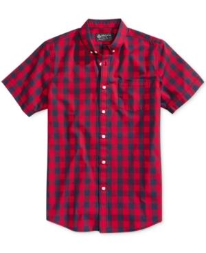 American Rag Men's Banarama Check Print Shirt, Created For Macy's