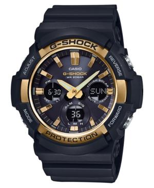G-shock Men's Solar Analog-digital Black Resin Strap Watch 53mm