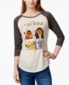 Freeze 24-7 Juniors' Disney Lion King Foil Graphic Baseball T-shirt