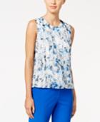 Calvin Klein Printed Pleated Shell
