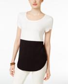 Alfani Petite Colorblocked Top, Only At Macy's