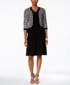 R & M Richards A-line Dress And Sequined Jacket