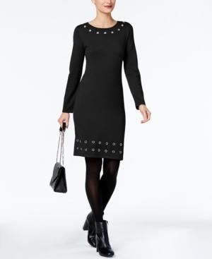 Ny Collection Grommeted Sweater Dress
