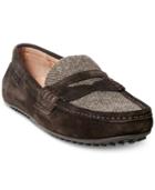 Polo Ralph Lauren Men's Wes Suede-tweed Drivers Men's Shoes