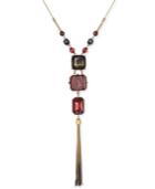 Inc International Concepts Gold-tone Multi-bead Tassel Lariat Necklace, Only At Macy's