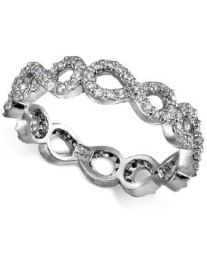 Giani Bernini Cubic Zirconia Infinity Ring In Sterling Silver, Created For Macy's