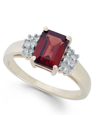 Garnet (2-3/8 Ct. T.w.) And Diamond (1/5 Ct. T.w.) Ring In 14k Gold