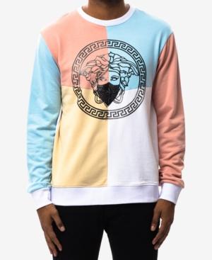 Hudson Nyc Men's Colorblocked Graphic-print Sweatshirt