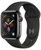 Apple Watch Series 4 Gps + Cellular, 44mm Space Black Stainless Steel Case With Black Sport Band