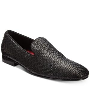 Roberto Cavalli Men's Night Woven Leather Loafers Men's Shoes