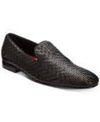 Roberto Cavalli Men's Night Woven Leather Loafers Men's Shoes