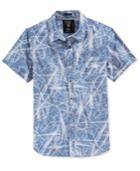 Guess Men's Slim-fit Denim Printed Shirt