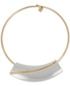 Robert Lee Morris Soho Two-tone Geometric 17 Collar Necklace