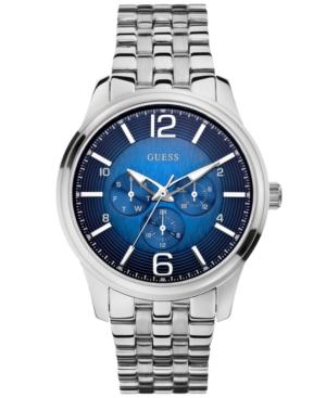 Guess Watch, Men's Stainless Steel Bracelet 45mm U0252g2