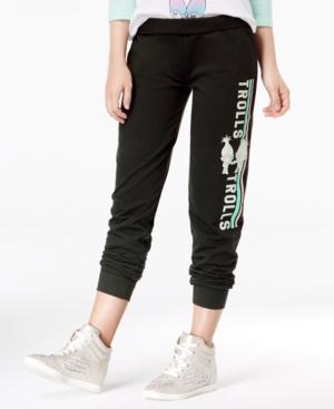 Trolls By Dreamworks Juniors' Graphic Jogger Pants