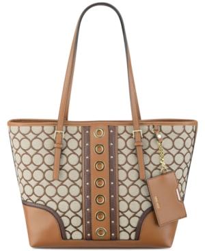 Nine West Ava 9's Jacquard Grommet Tote