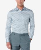 Perry Ellis Men's Slim-fit Printed Long-sleeve Shirt