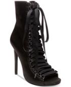 Steve Madden Fuego Lace-up Peep-toe Booties