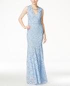 B Darlin Juniors' Sleeveless Embellished Lace Gown