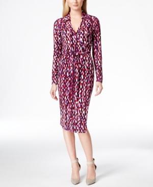 Calvin Klein Printed Wrap Dress