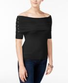 Xoxo Juniors' Ribbed Off-the-shoulder Sweater