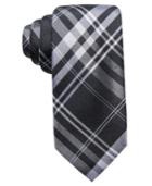 Ryan Seacrest Distinction Men's Turn Plaid Slim Silk Tie, Created For Macy's