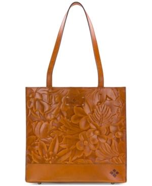 Patricia Nash Toscano Floral Embossed Leather Tote
