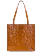 Patricia Nash Toscano Floral Embossed Leather Tote