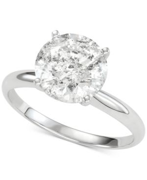 Diamond Solitaire Engagement Ring (3 Ct. T.w.) In 14k White Gold
